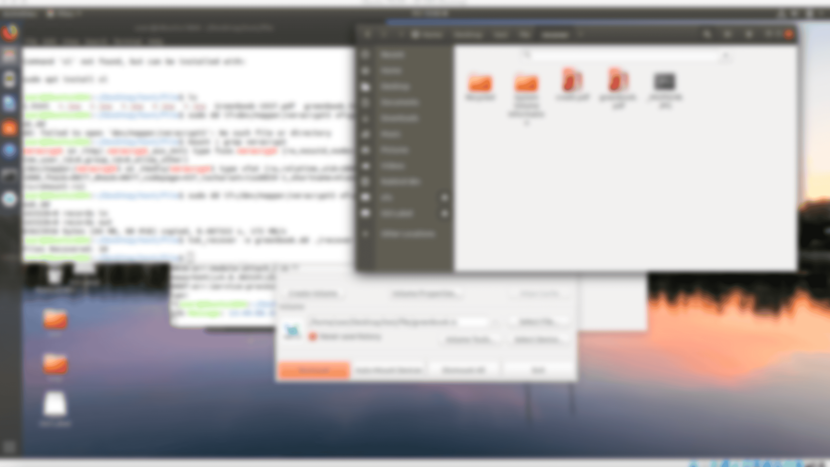 Recovery of Deleted Files